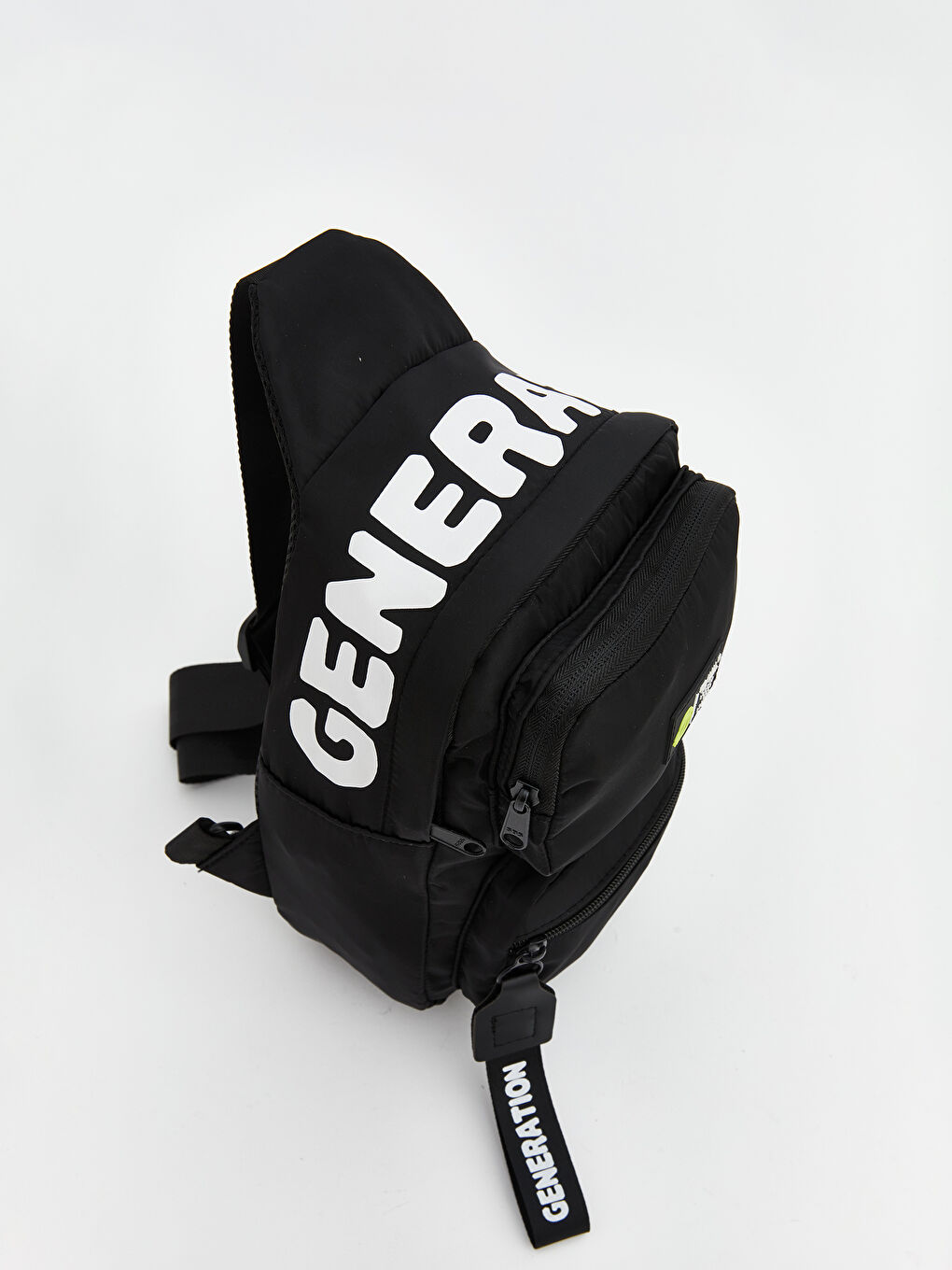 Siyah Baskılı Erkek Sırt Çantası-2