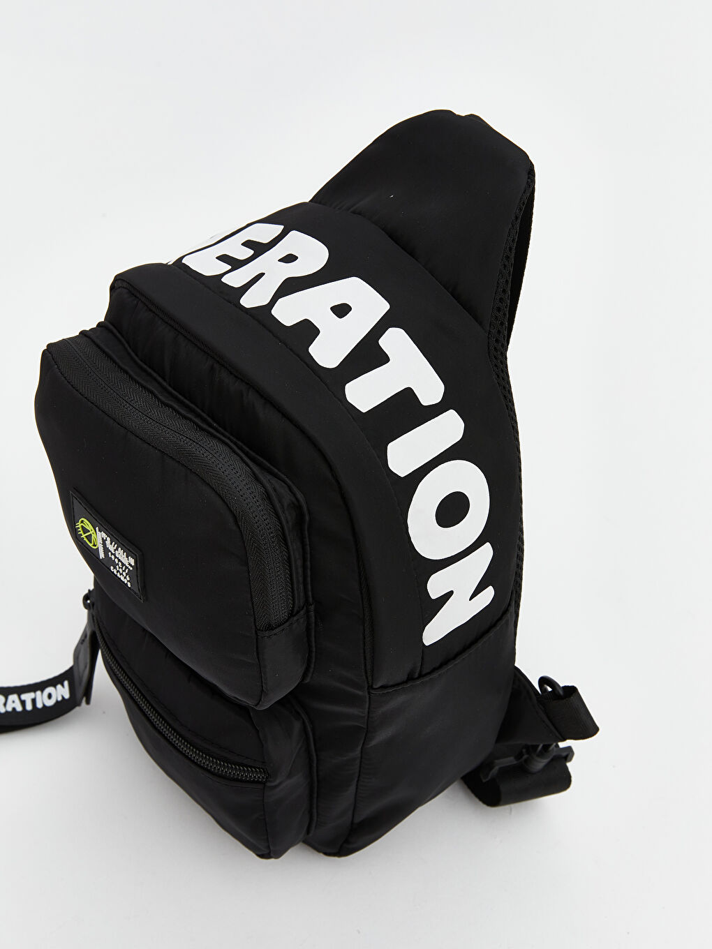 Siyah Baskılı Erkek Sırt Çantası-3