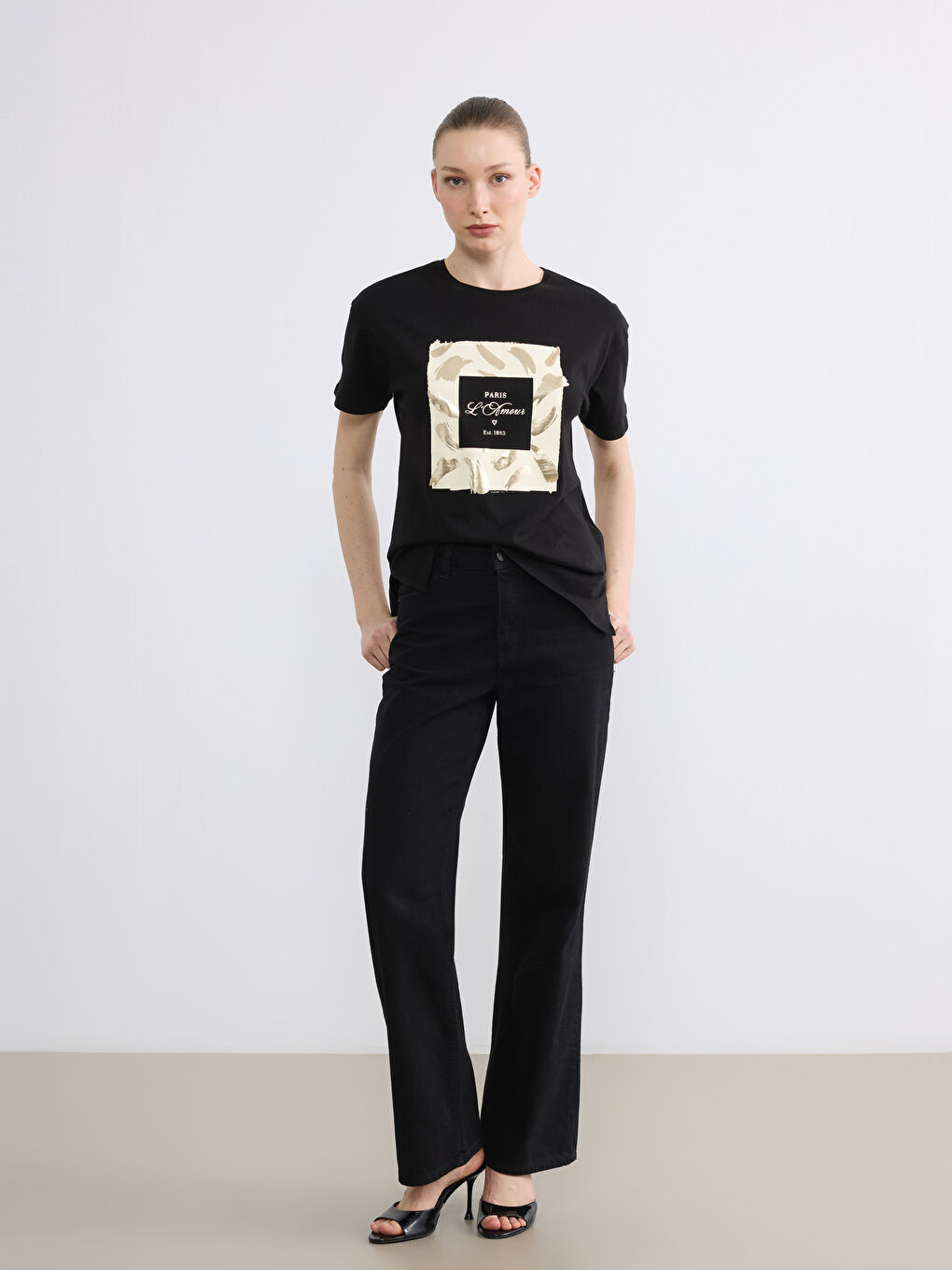 Woman BLACK T-Shirt-1