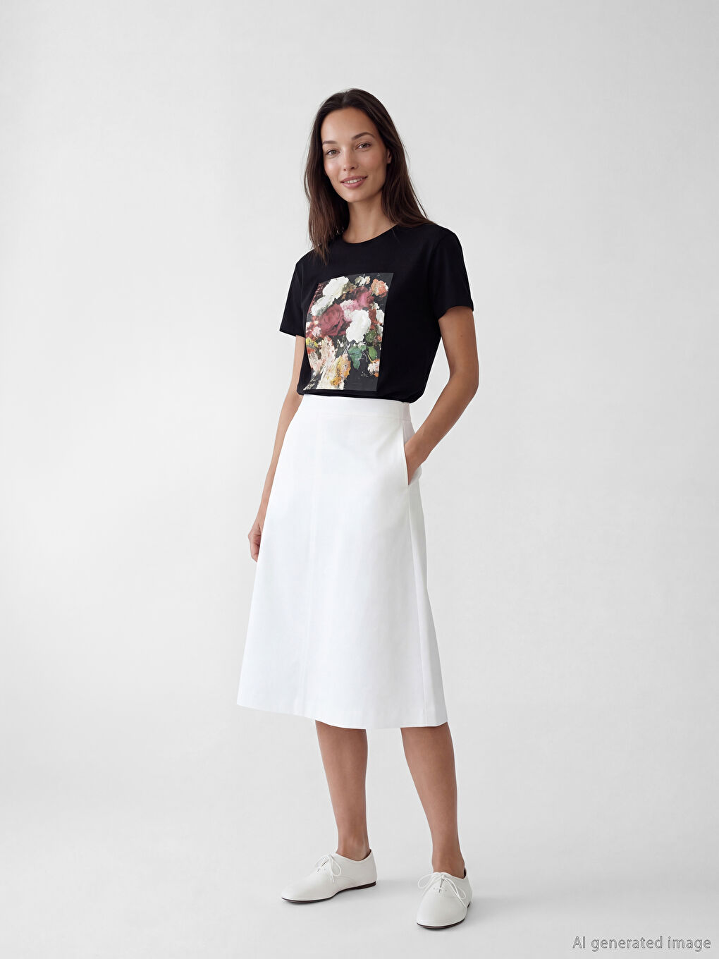 Frau SCHWARZ T-shirt-1