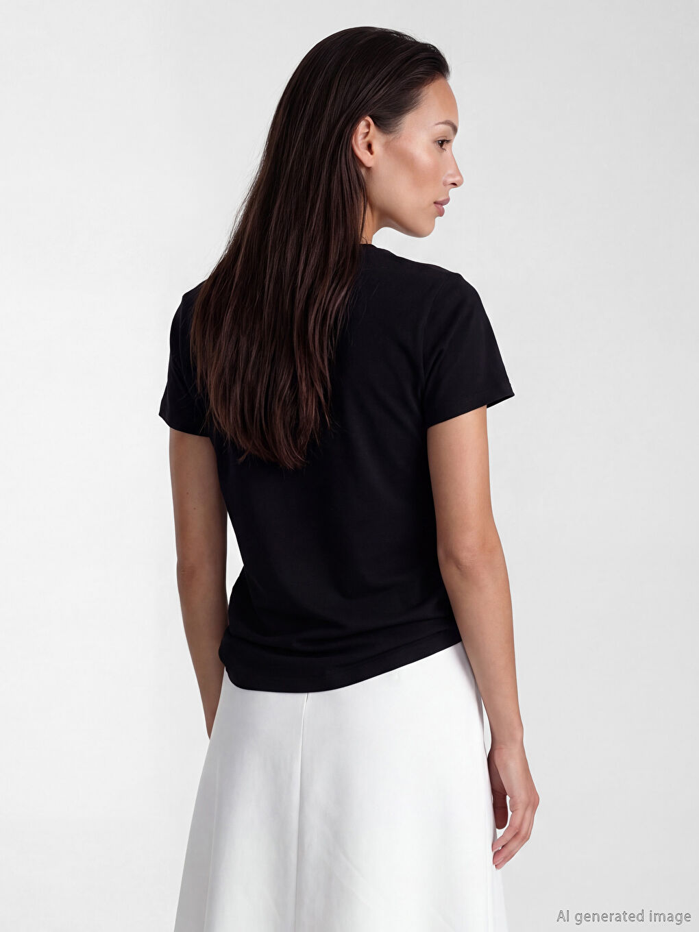 Frau SCHWARZ T-shirt-2