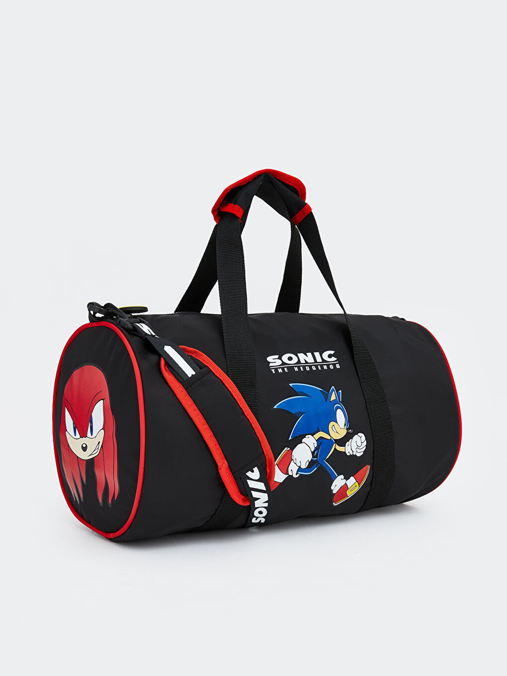 Siyah Sonic Baskılı Erkek Çocuk Spor Çantası-1