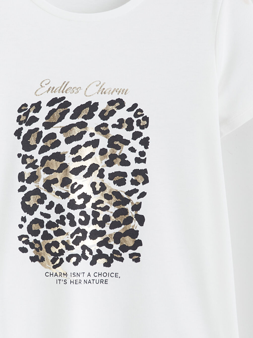 Leopard Print Crew Neck Tee-5