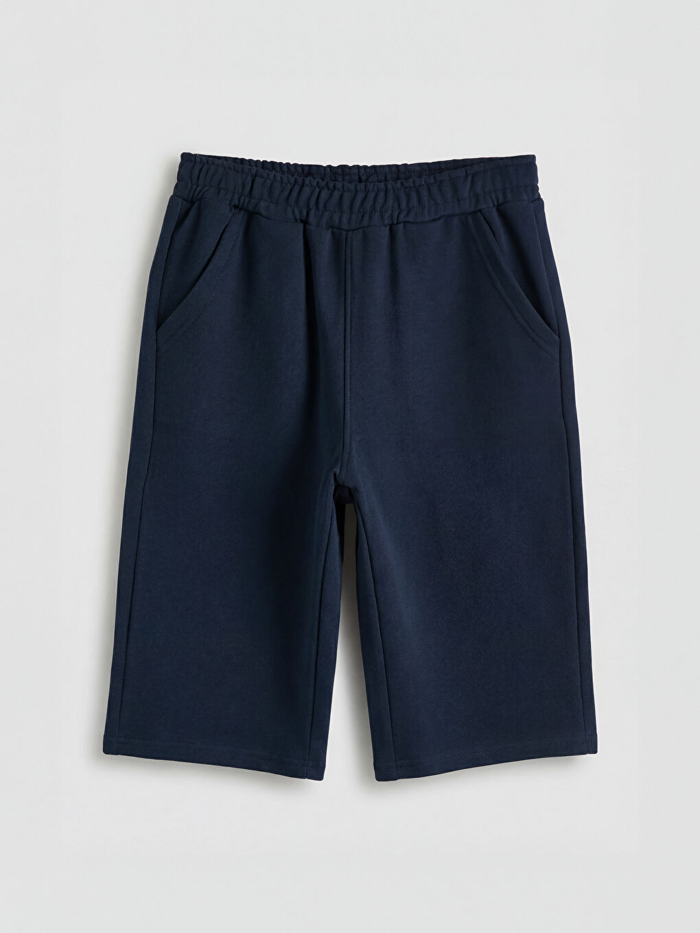 Lacivert Beli Lastikli Erkek Çocuk Şort