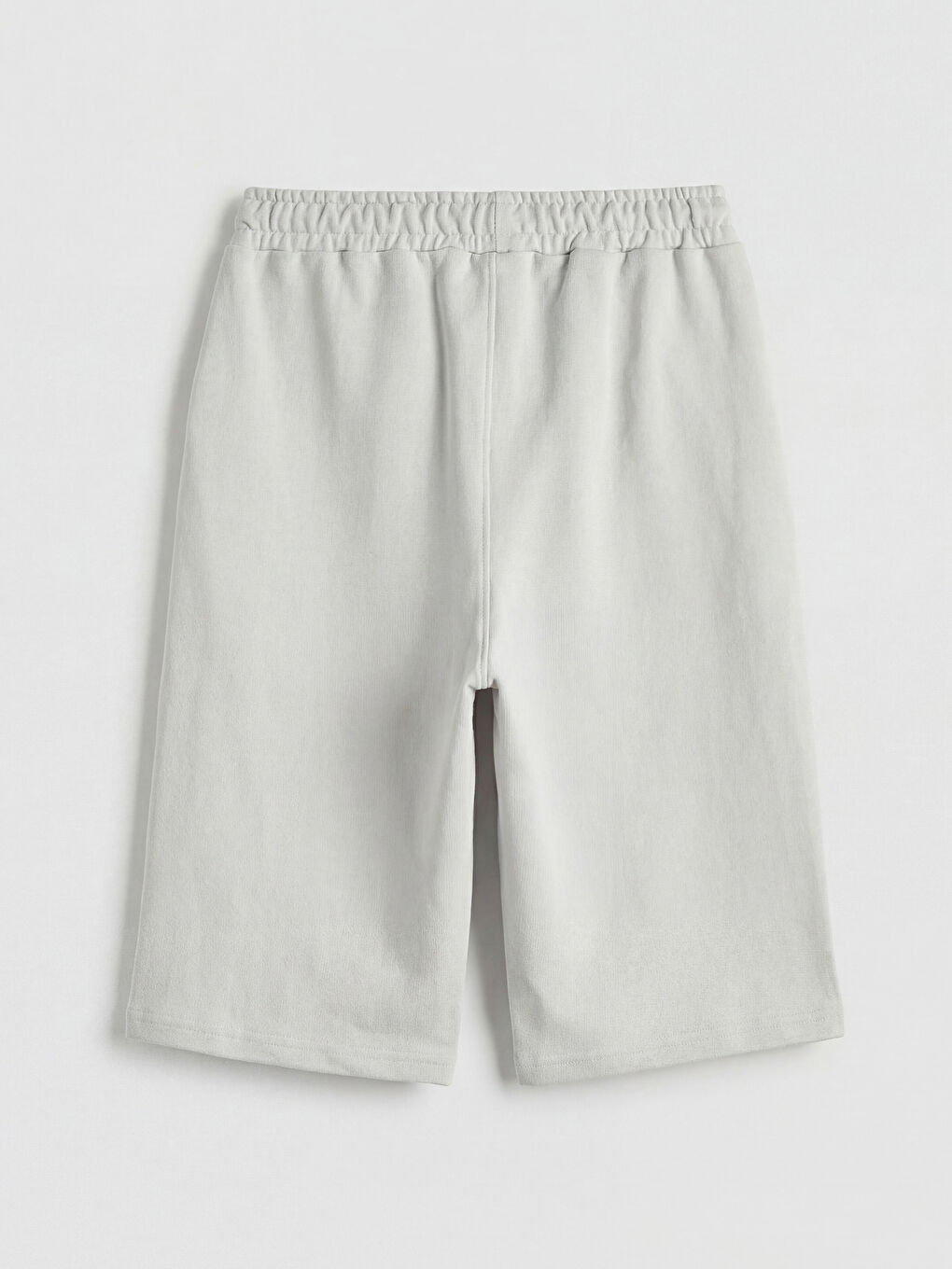 Gri Beli Lastikli Erkek Çocuk Şort-1