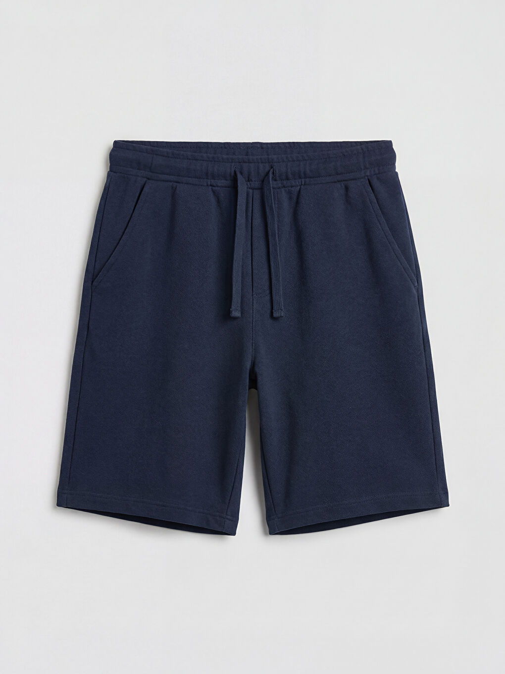 Lacivert Beli Lastikli Erkek Çocuk Şort