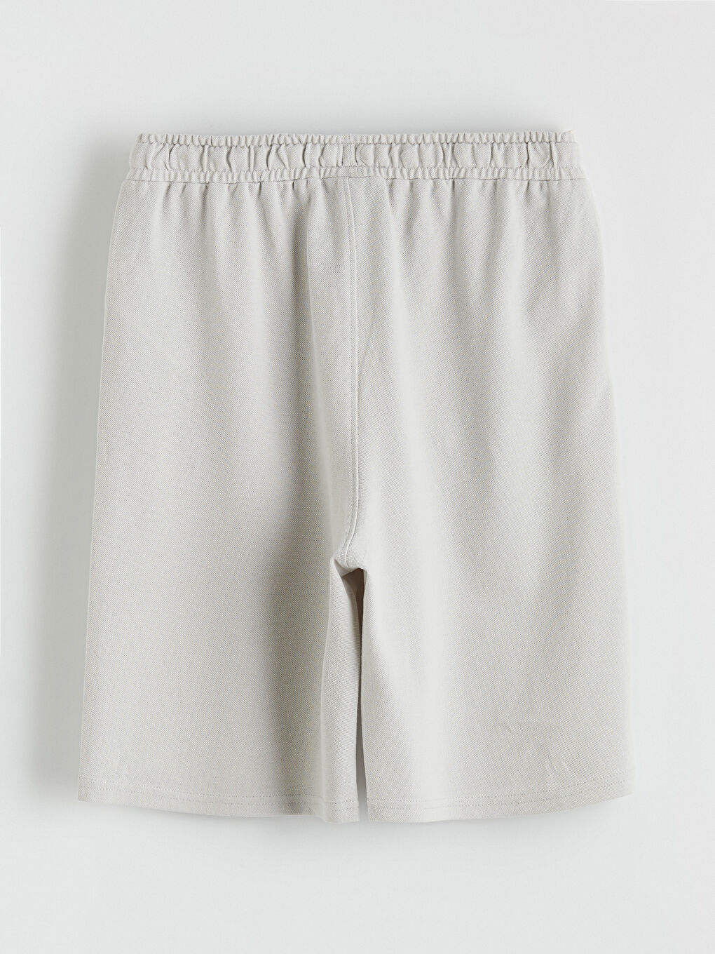 Gri Beli Lastikli Erkek Çocuk Pike Şort-2