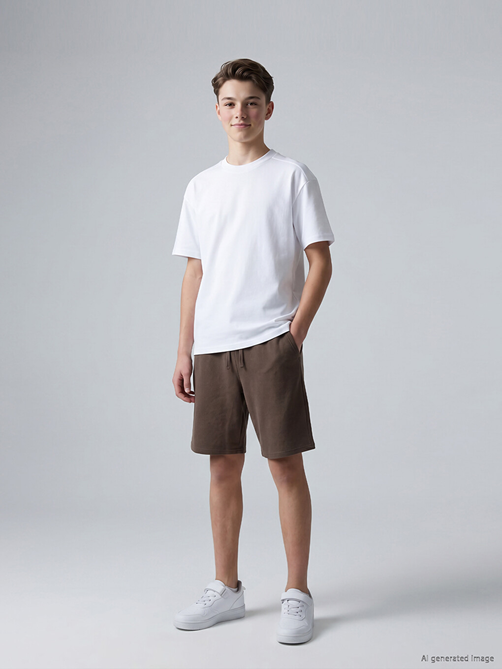 Elastic Waist Boys' Pique Shorts
