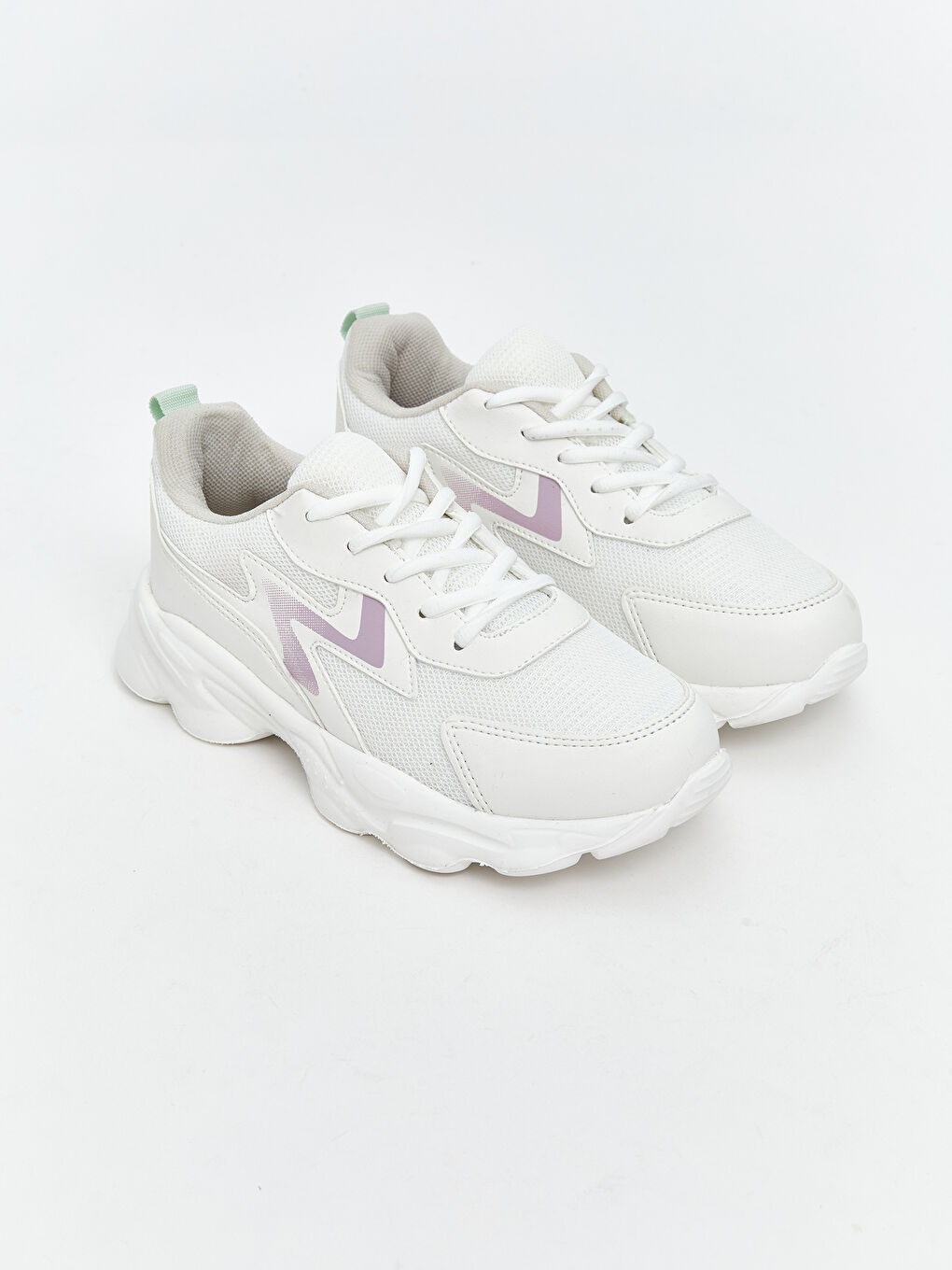 Gri Bağcık ve Cırt Cırtlı Kız Çocuk Spor Ayakkabı