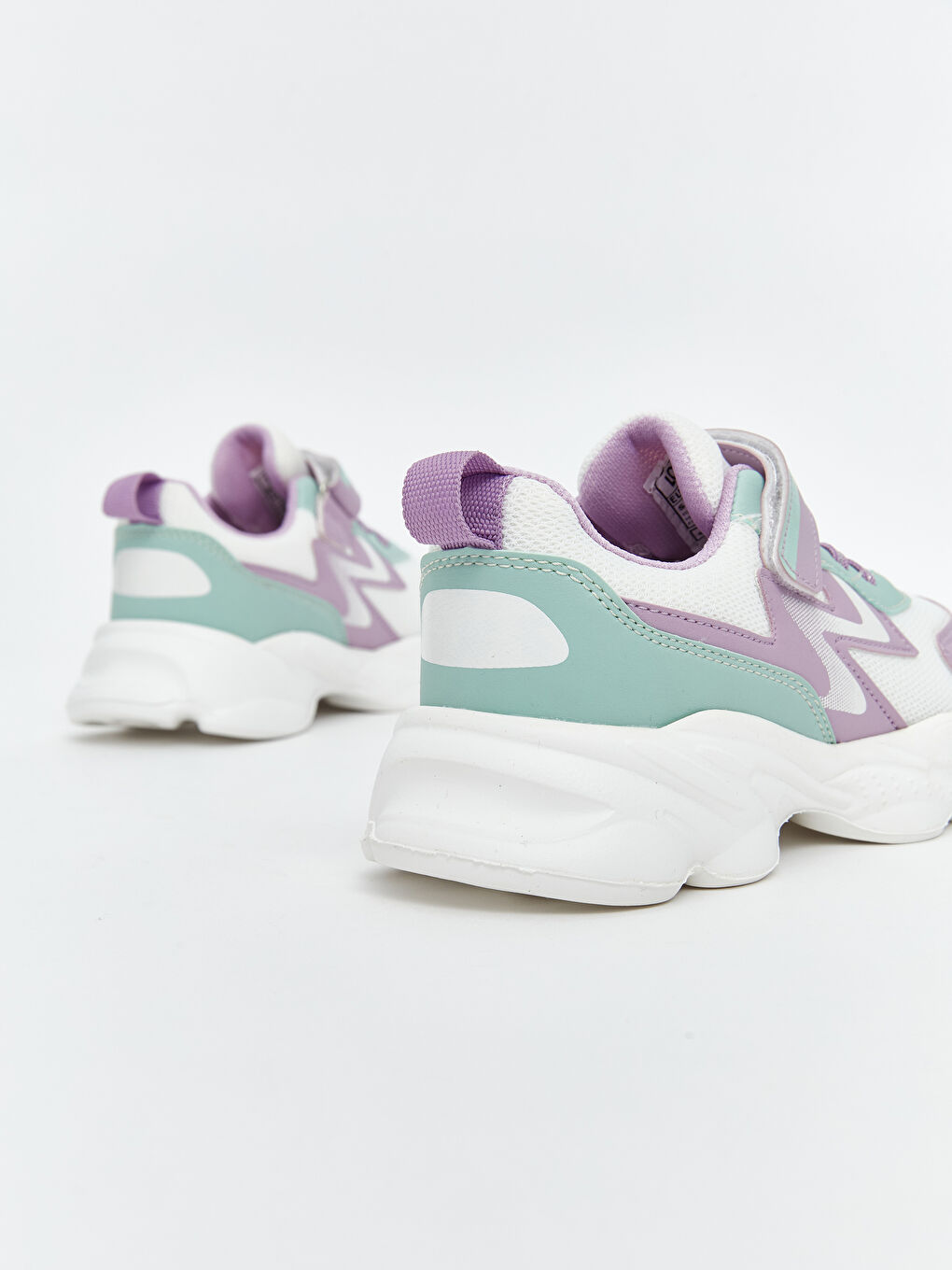 Ekru Bağcık ve Cırt Cırtlı Kız Çocuk Spor Ayakkabı-4