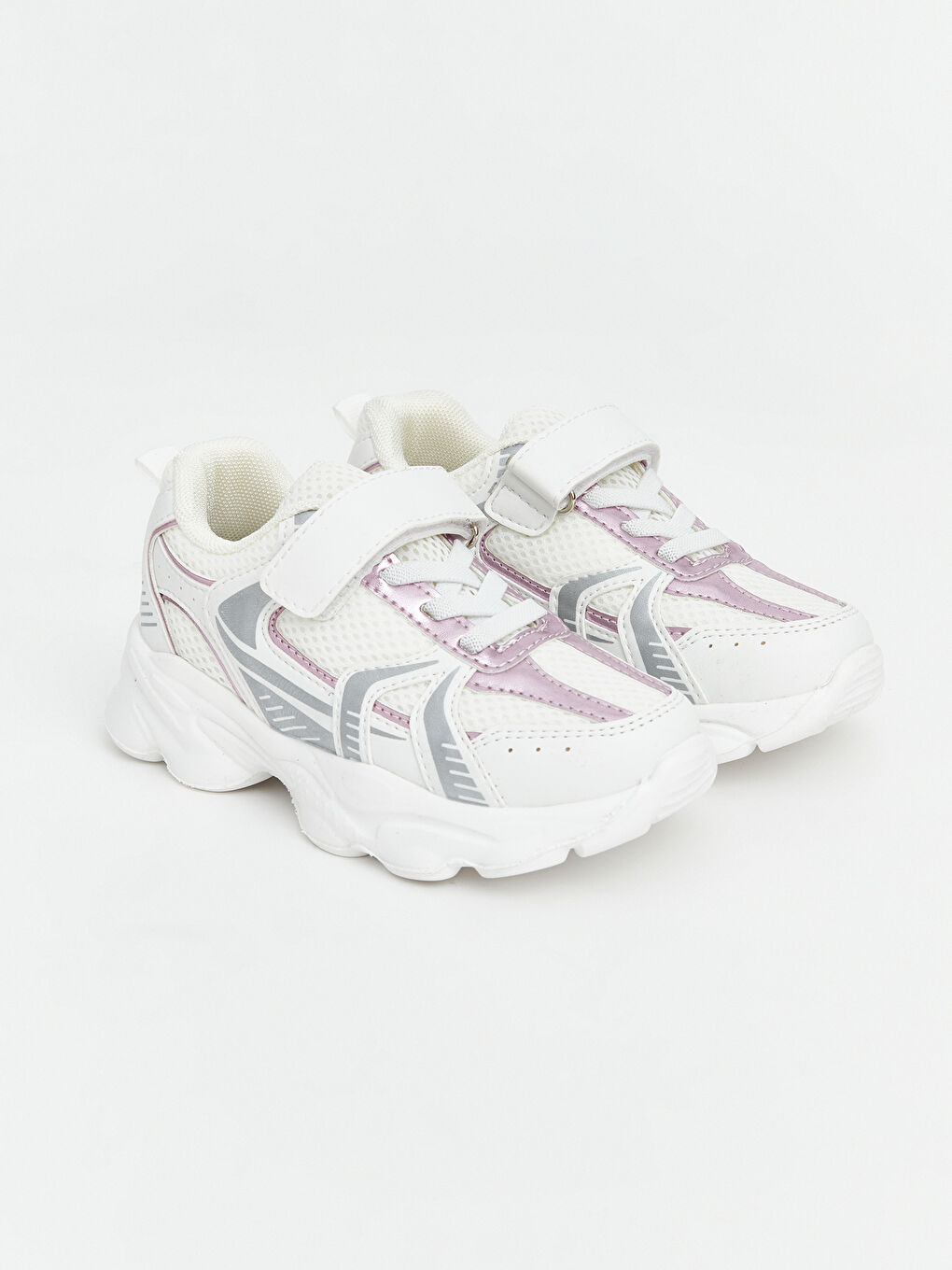 Beyaz Rahat Tabanlı Kız Çocuk Spor Ayakkabı