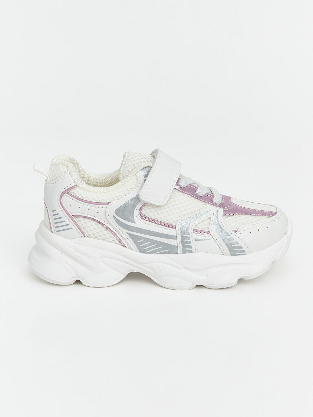 Beyaz Rahat Tabanlı Kız Çocuk Spor Ayakkabı-1