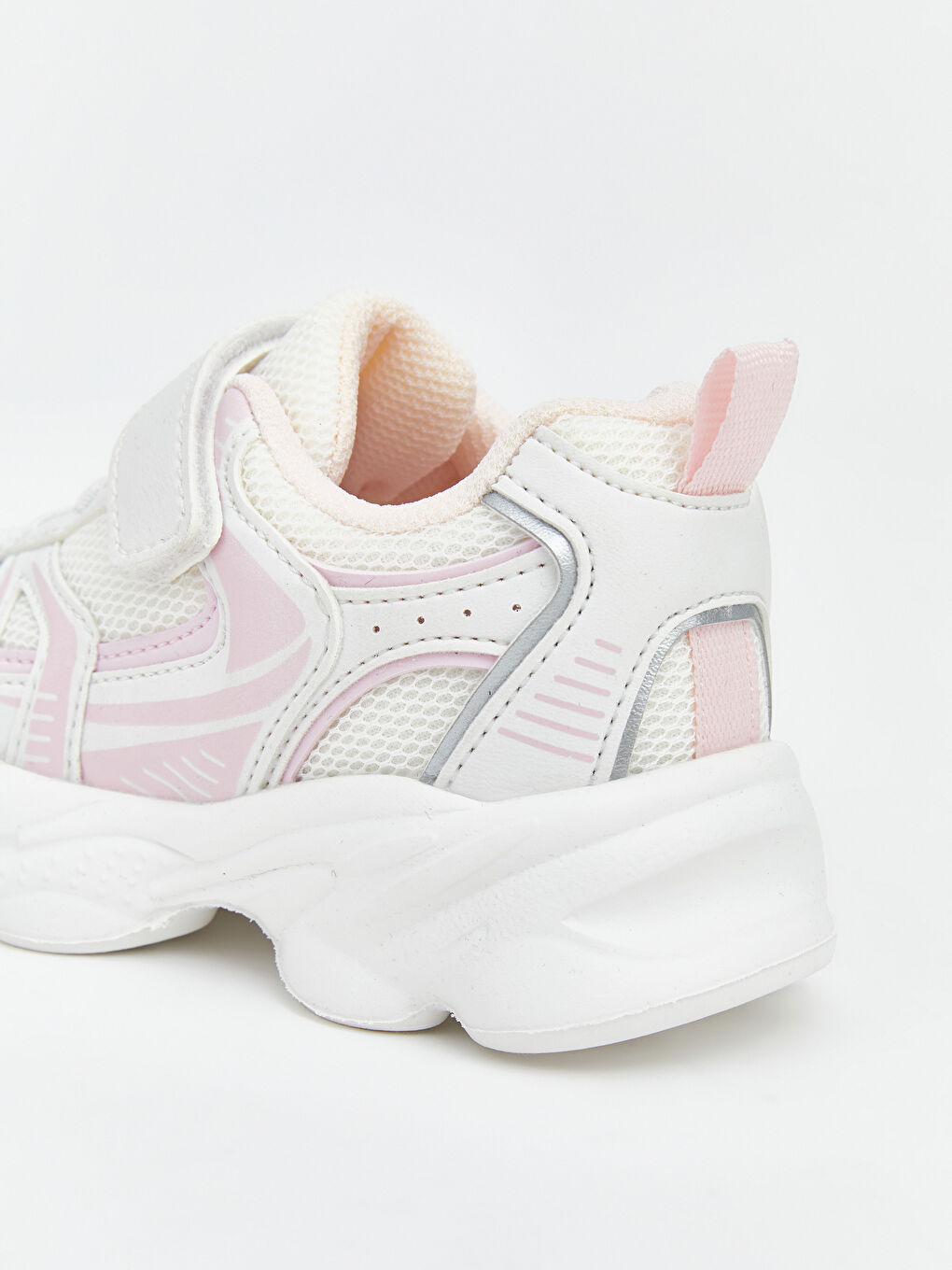 Baby Girl Sneakers with Laces and Velcro.-4