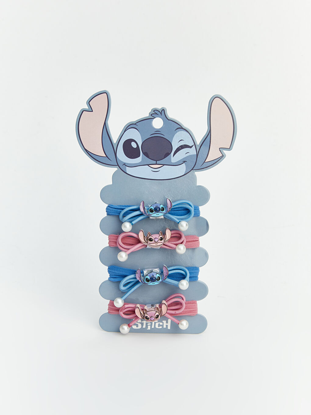 Karışık Lilo ve Stitch Baskılı Lastik Toka Seti 4'lü