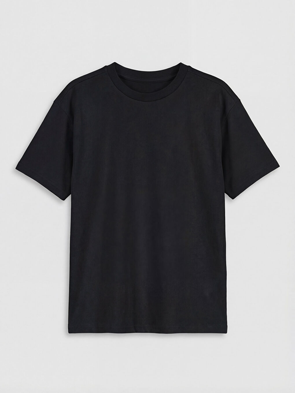 Gri Bisiklet Yaka Erkek Çocuk Tişört 2'li-3