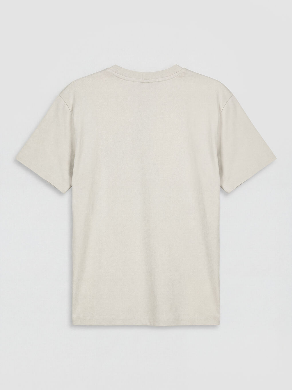 Bej Bisiklet Yaka Erkek Çocuk Tişört 2'li-2