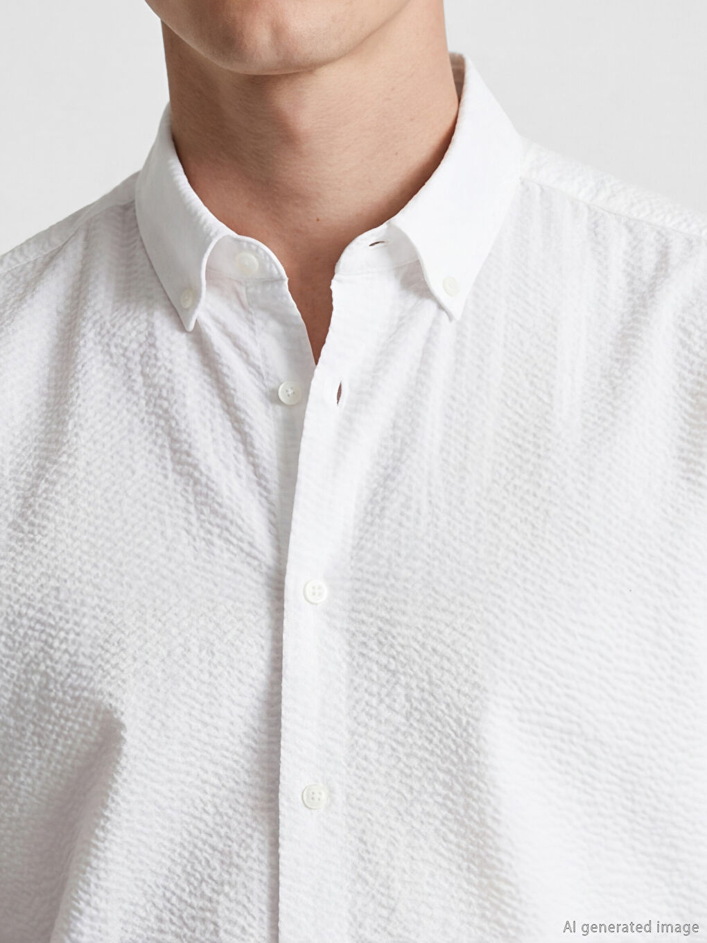 Ekru Regular Fit Erkek Gömlek-2