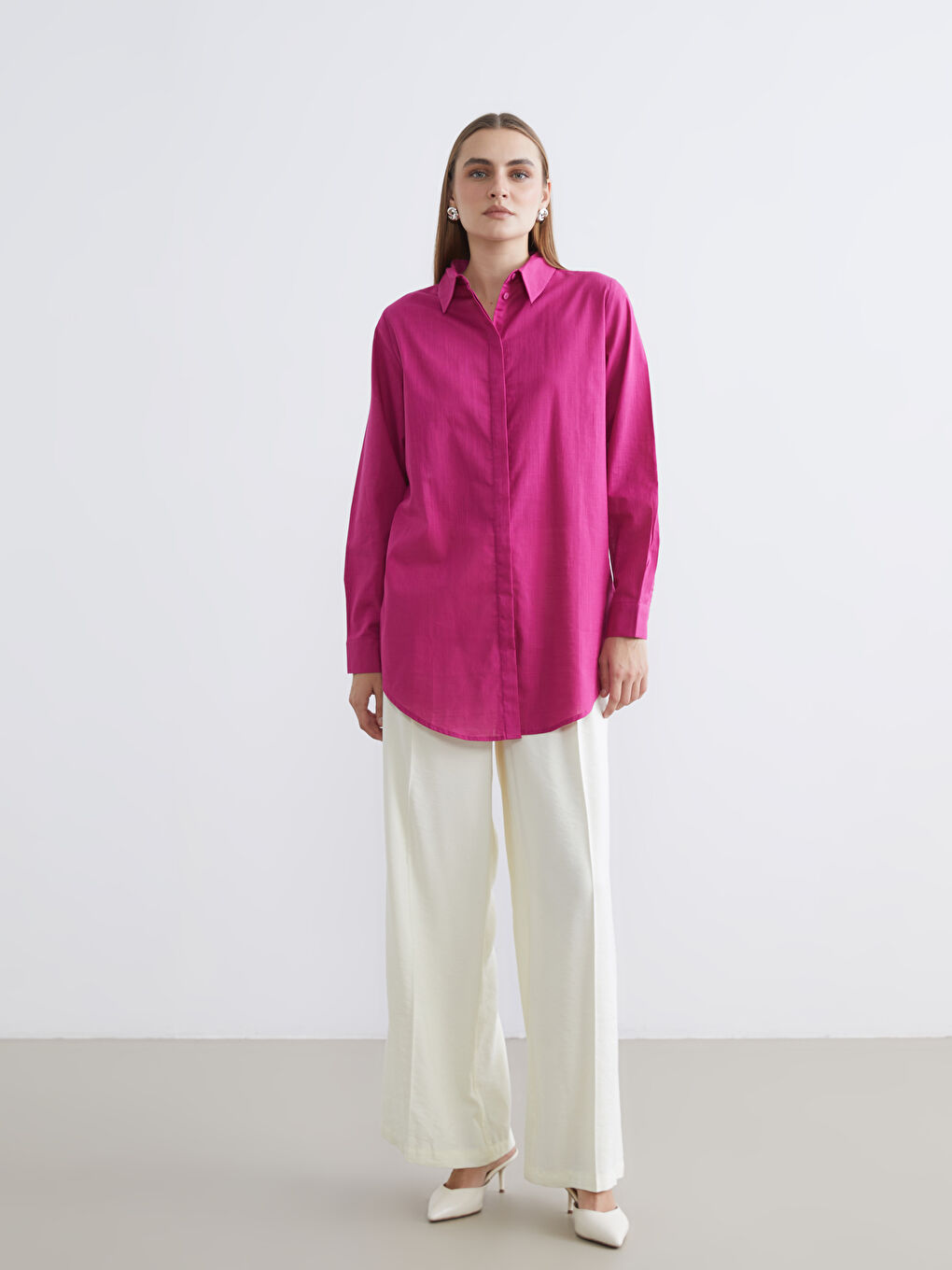 ქალთა რეგულარული ზომის პერანგი-ტუნიკა-1