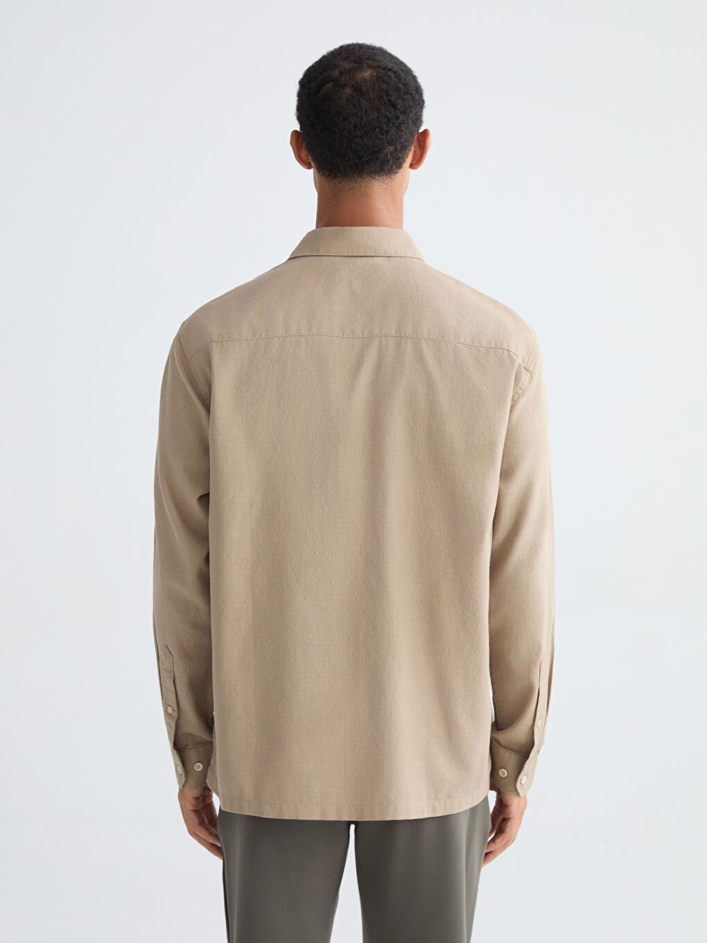 Regular Fit Dobby Shirt-3