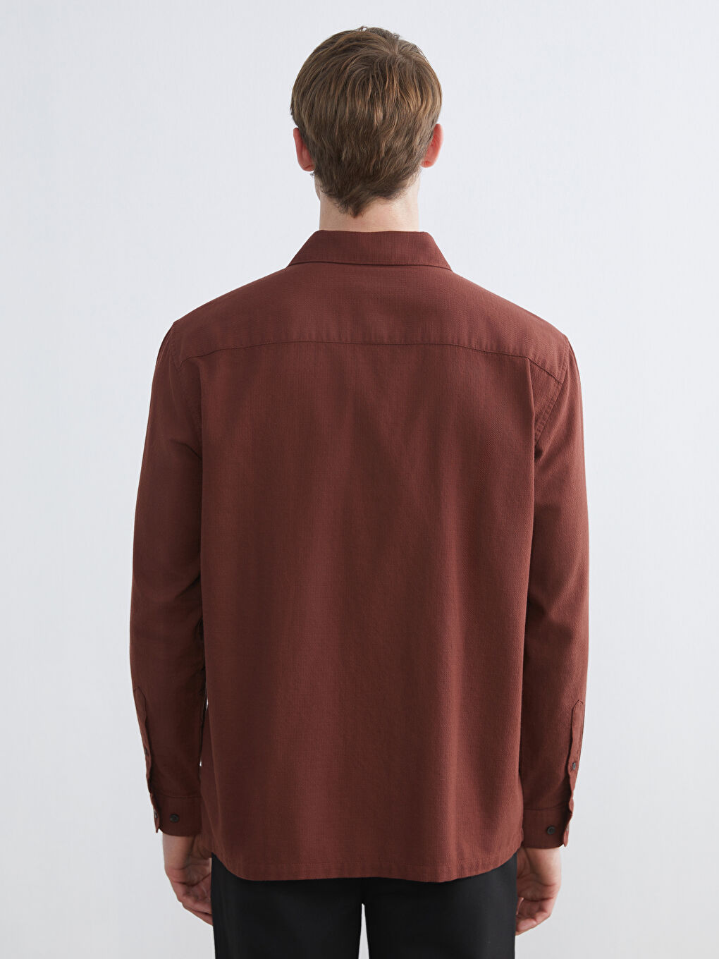 Regular Fit Dobby Shirt-3