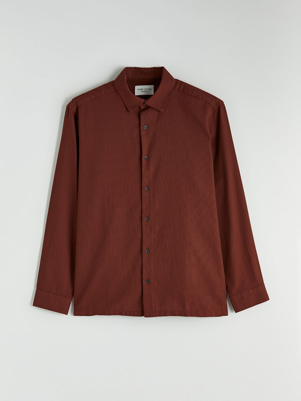 Regular Fit Dobby Shirt-4