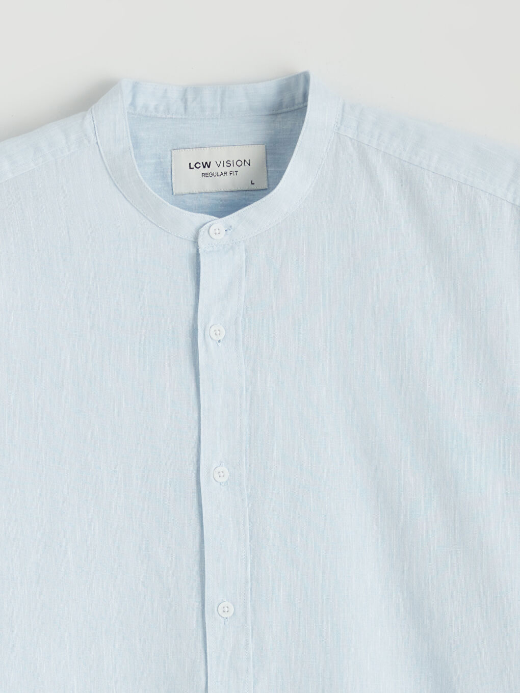 Мужская рубашка стандартного кроя из льняной смеси-5