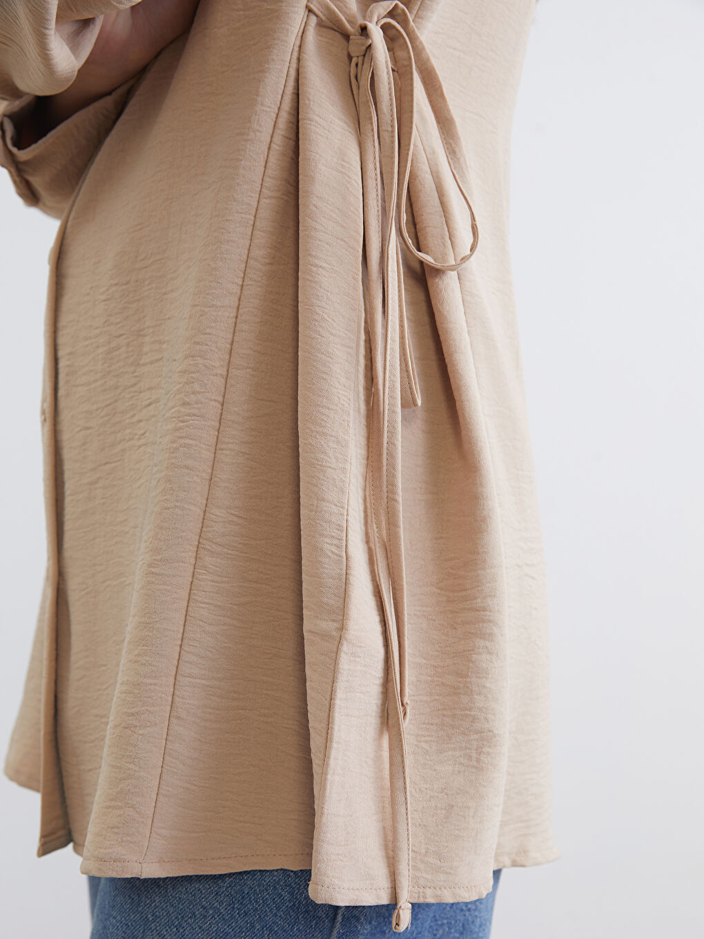 تونيك قميص بيج امرأة-2