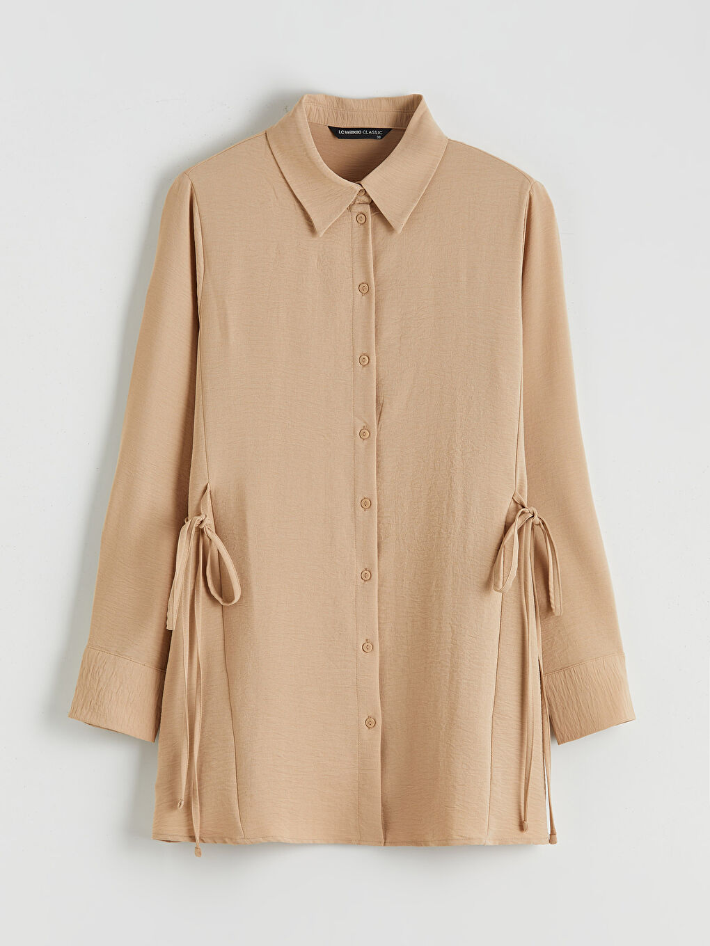 تونيك قميص بيج امرأة-4