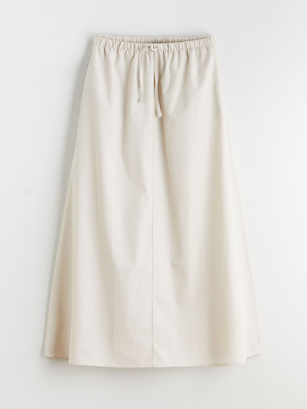A-line poplin skirt with elasticated waist.-4