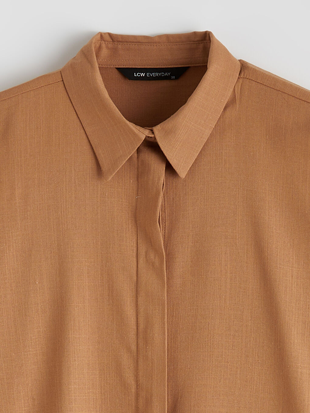 Oversized Women's Tunic Shirt with Lace Details-5