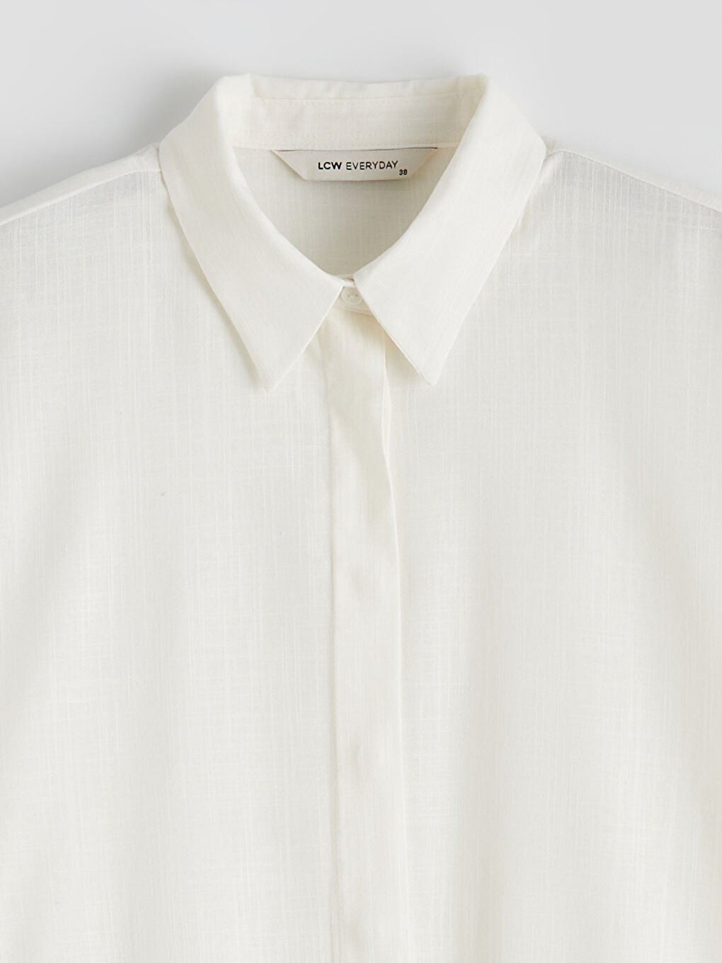 Oversized Women's Tunic Shirt with Lace Details-5