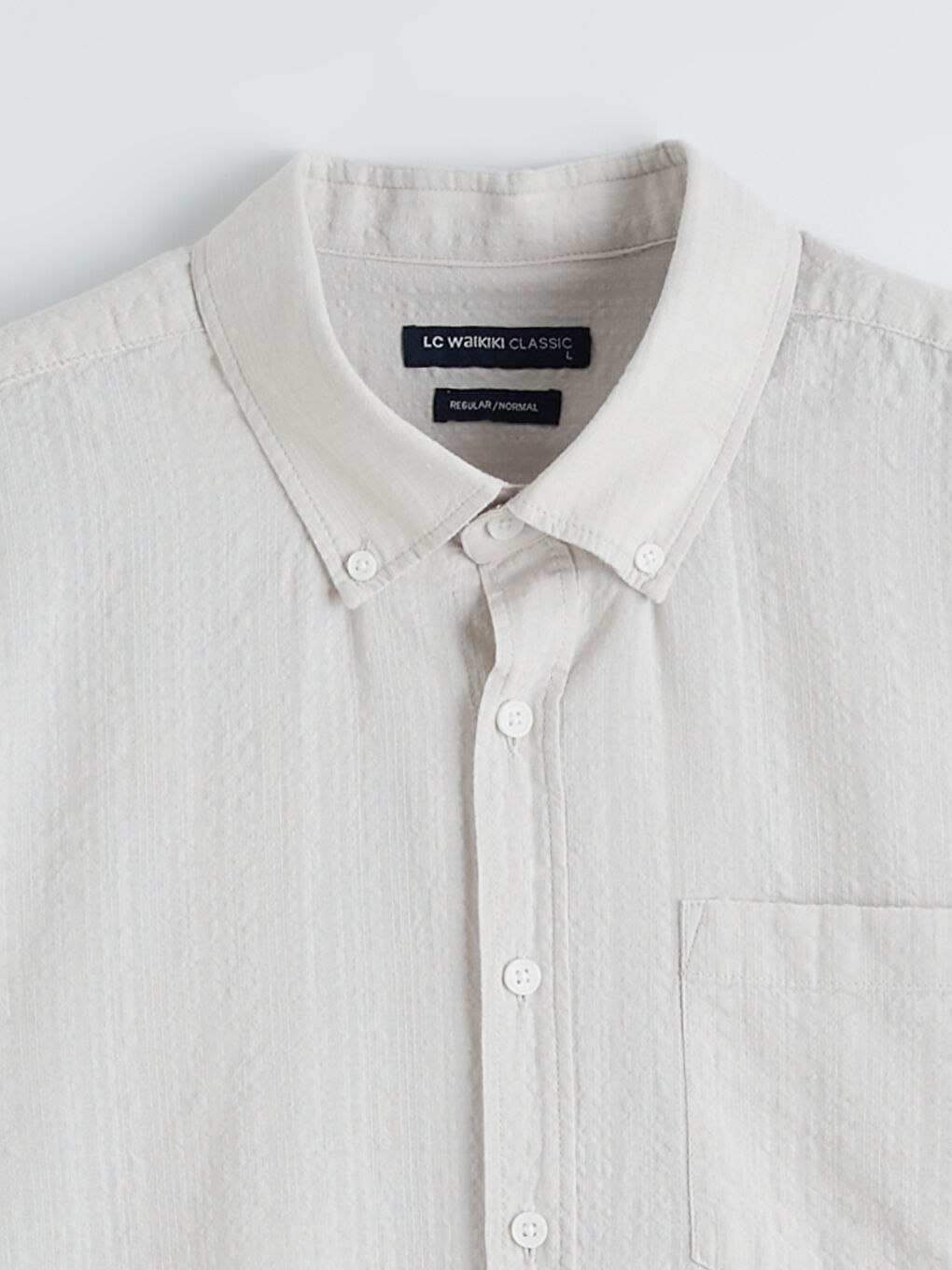 Regular Fit Dobby Men's Shirt-5