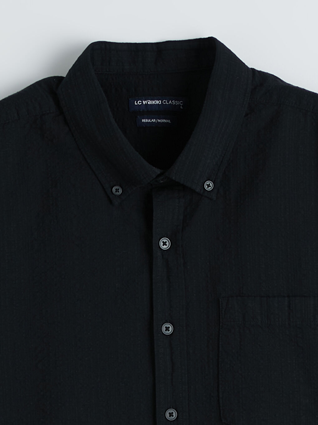 Regular Fit Dobby Men's Shirt-5