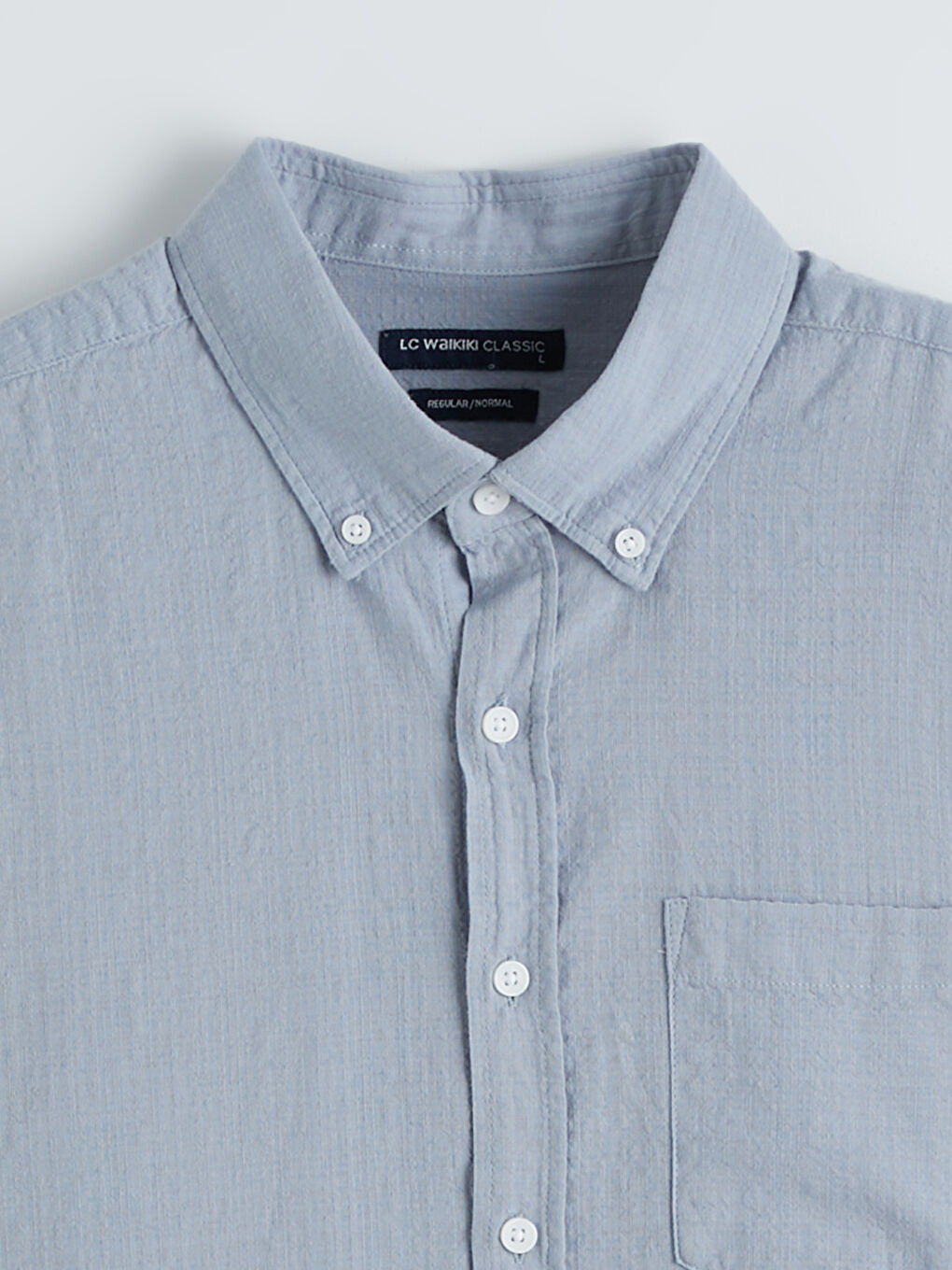 Mavi Regular Fit Armürlü Erkek Gömlek-4