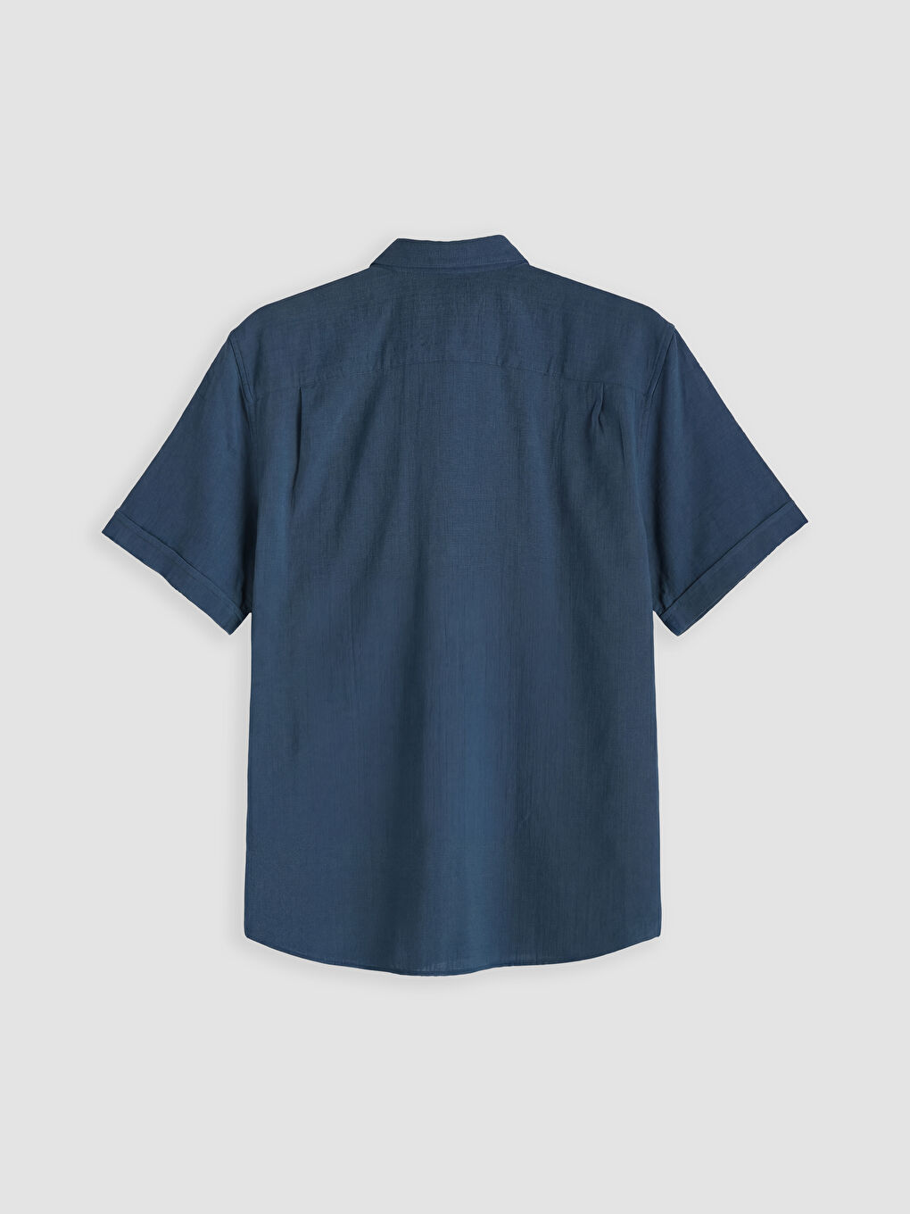 İndigo Regular Fit Armürlü Erkek Gömlek-1