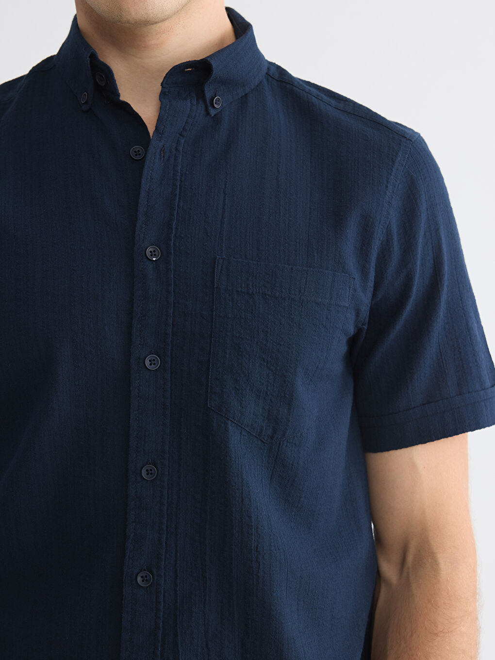 Regular Fit Dobby Men's Shirt-2