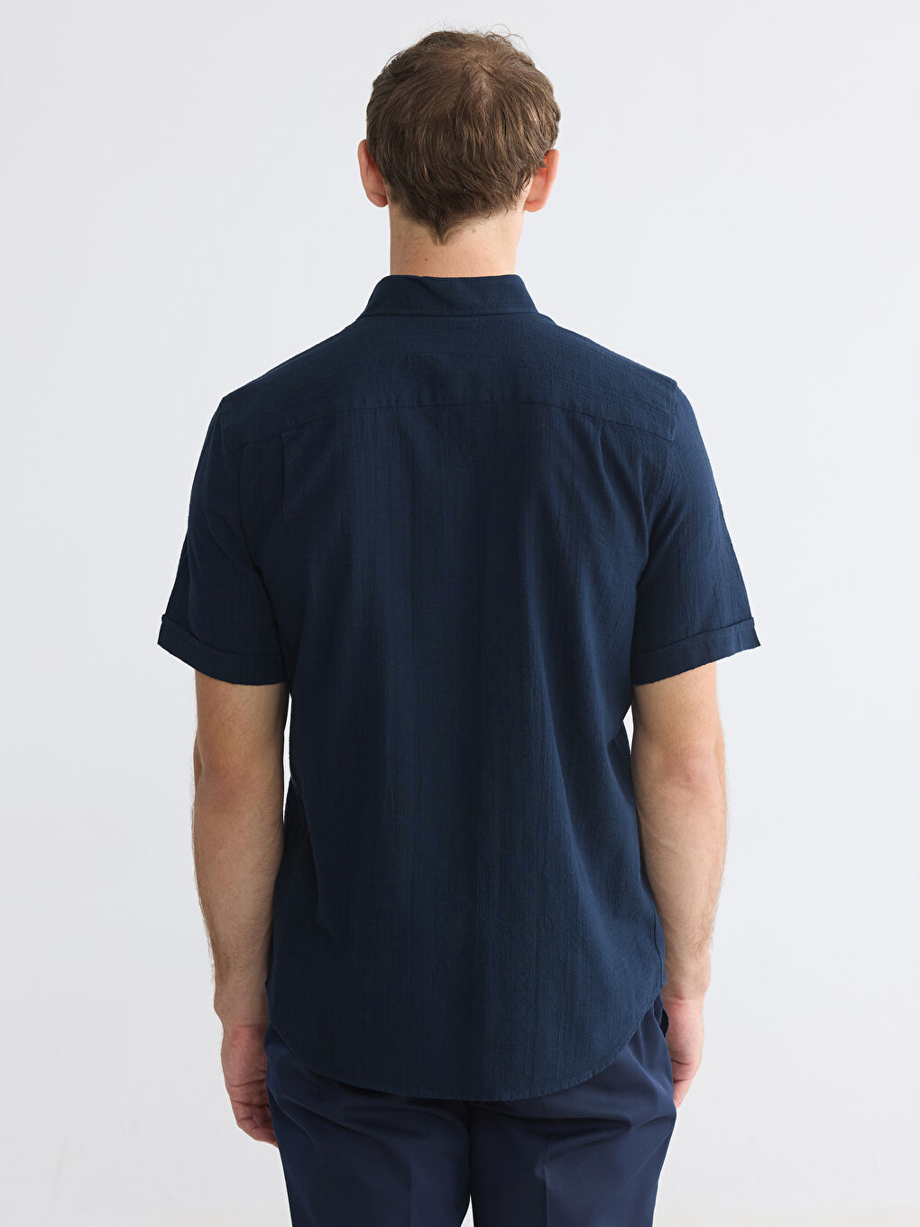 Regular Fit Dobby Men's Shirt-3