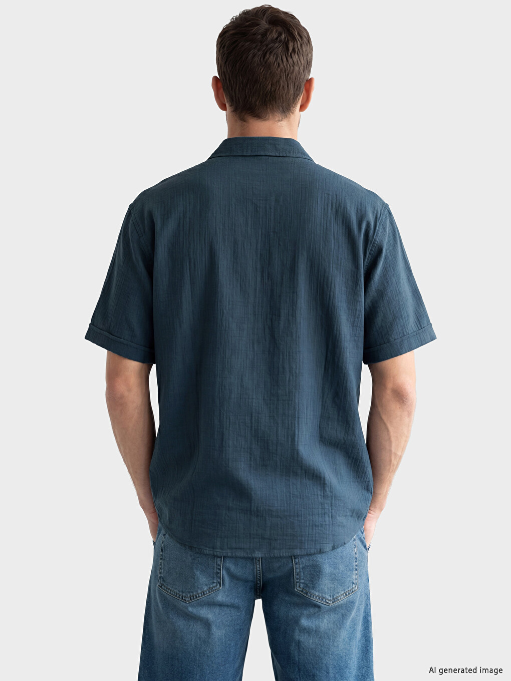 Këmishë dobby e rregullt për burra-2