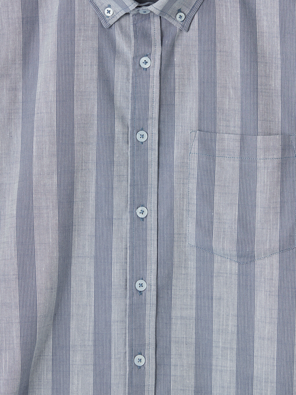 Regular Fit Striped Dobby Men's Shirt-7