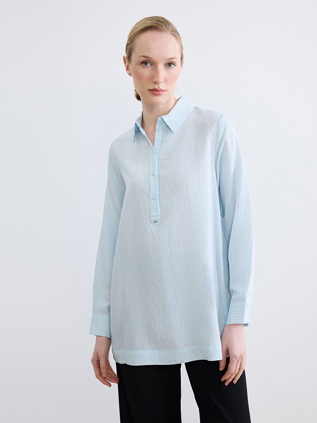 Woman BLUE Shirt Tunic