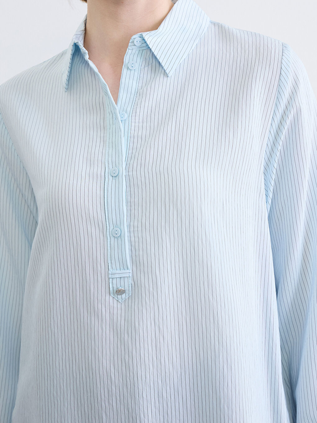 Woman BLUE Shirt Tunic-2