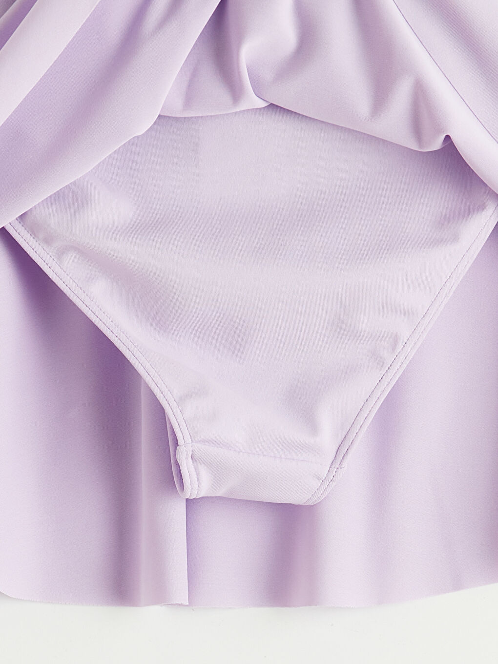 Lila Baskılı Kız Çocuk Etekli Bikini-5