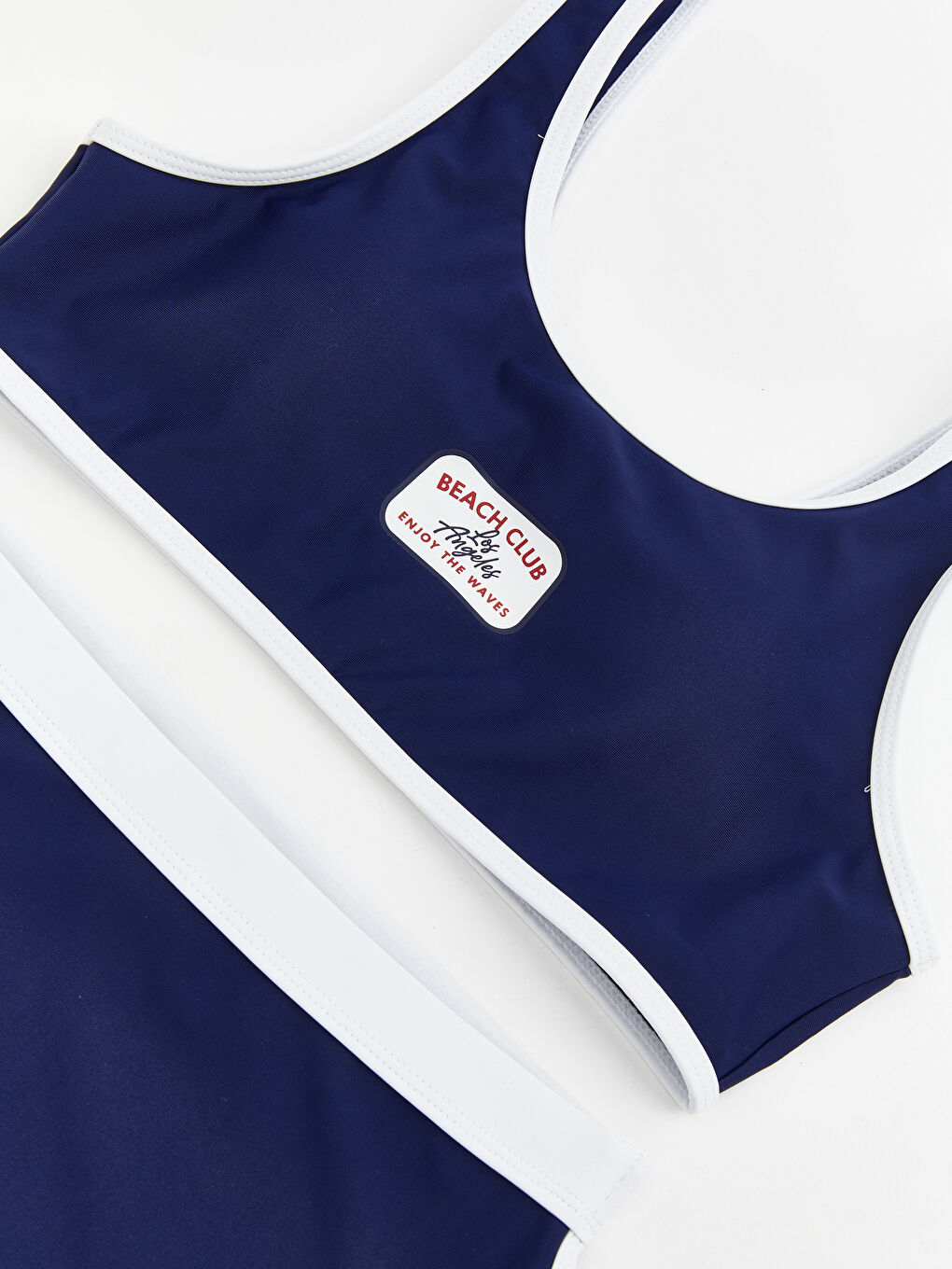 Lacivert Kız Çocuk Şortlu Bikini Takımı-2