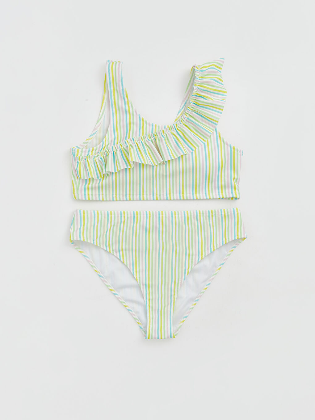 Karışık Fırfırlı Kız Çocuk Bikini