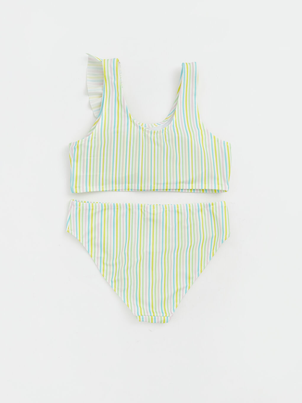 Karışık Fırfırlı Kız Çocuk Bikini-2