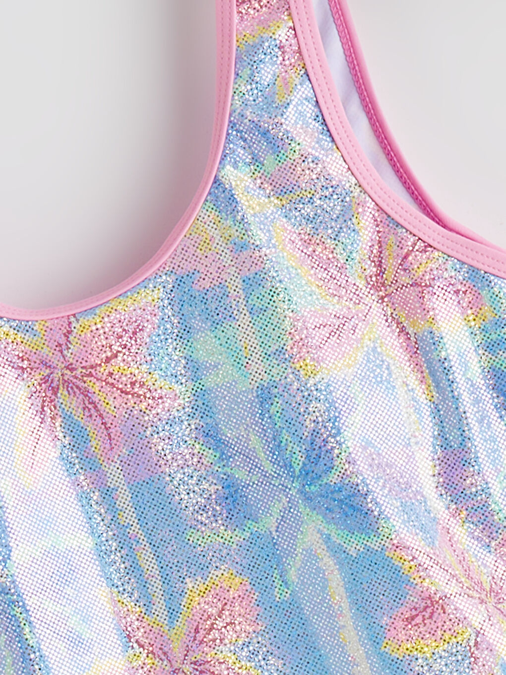 Karışık Baskılı Kız Çocuk Mayo-1