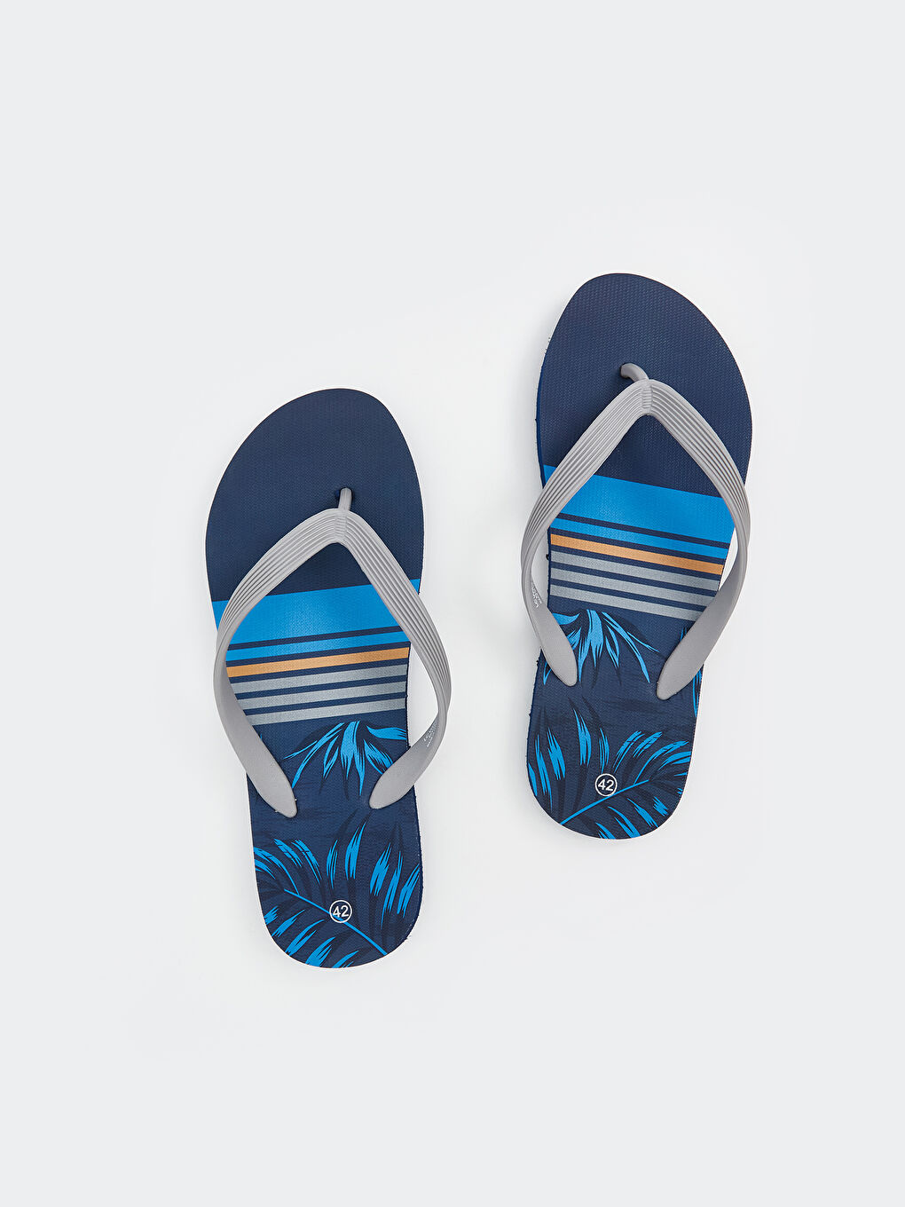 Karışık Baskılı Erkek Parmak Arası Plaj Terliği-2