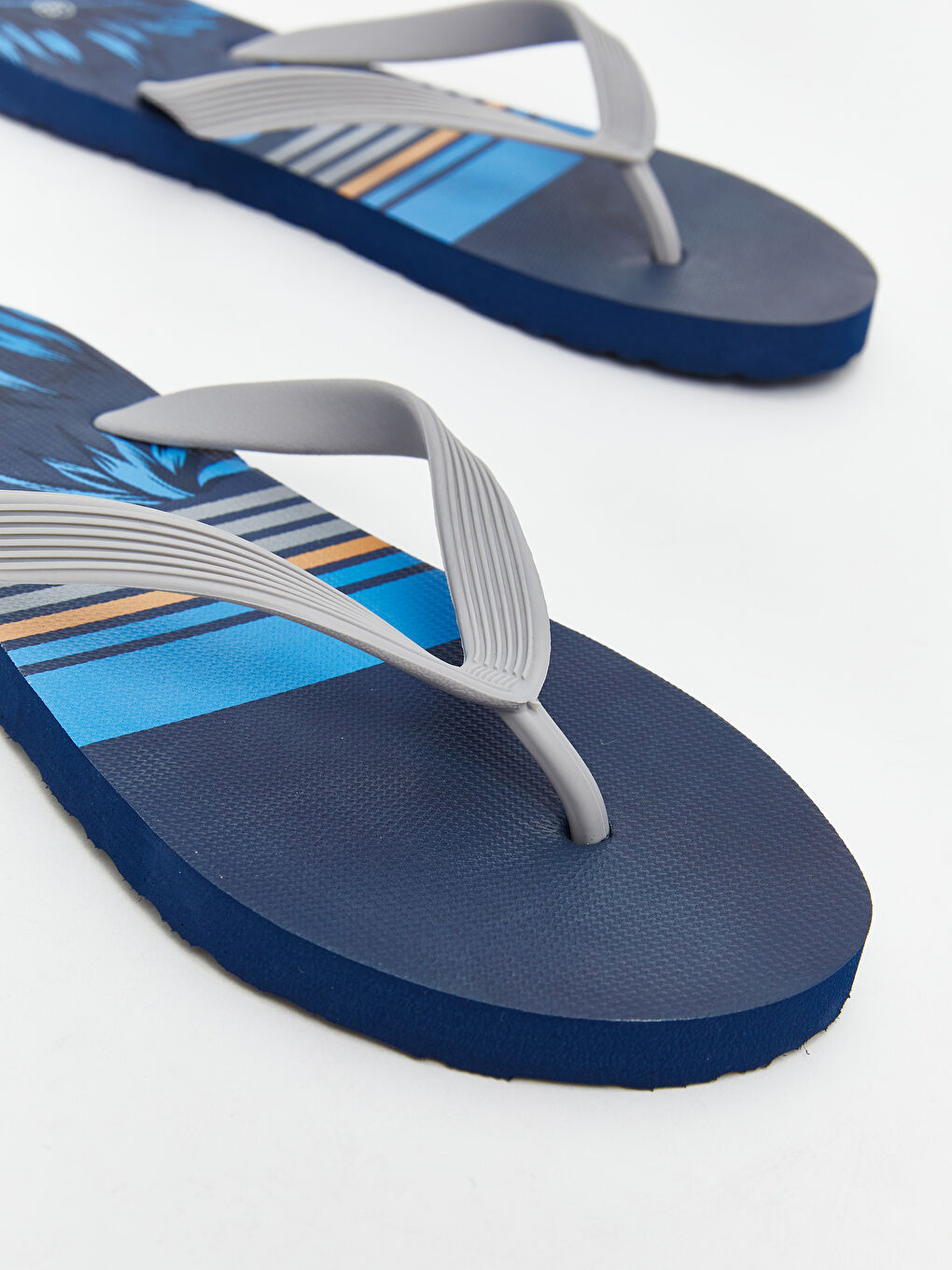Karışık Baskılı Erkek Parmak Arası Plaj Terliği-4
