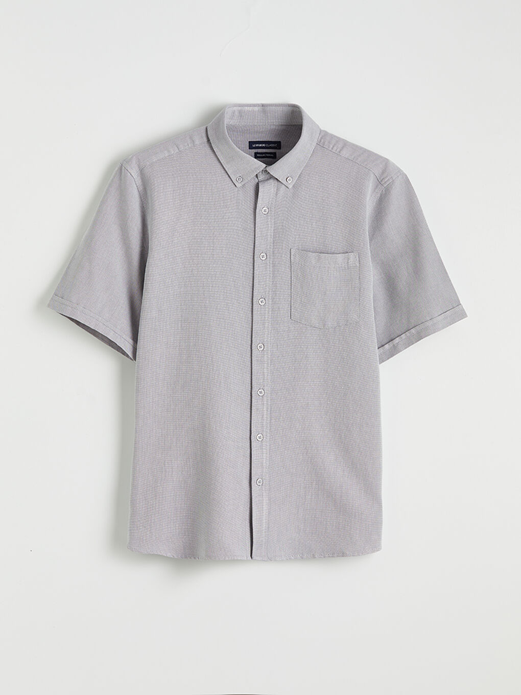 İndigo Regular Fit Armürlü Erkek Gömlek-4