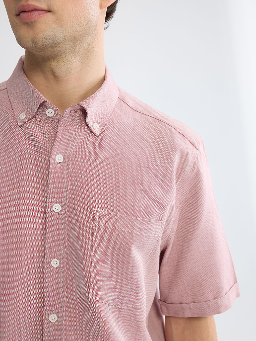 Regular Fit Dobby Shirt-2